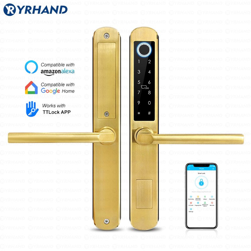 Glass Door Hinge - IP66 골드 스테인레스 스틸 슬라이딩 유리