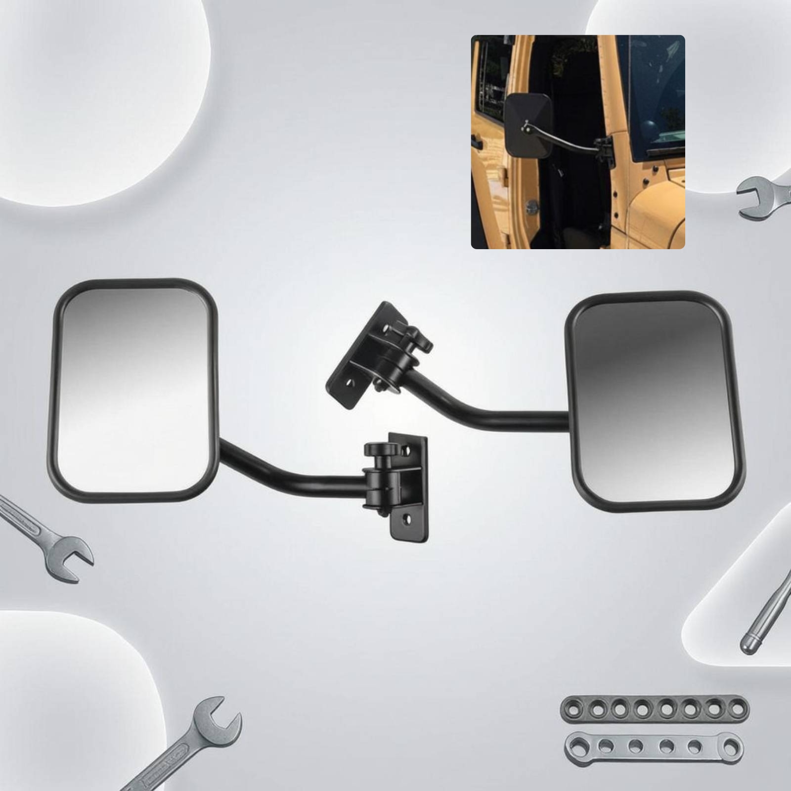 Glass Door Hinge - 스페치에토 오프로드 도어 힌지 미러 조절식