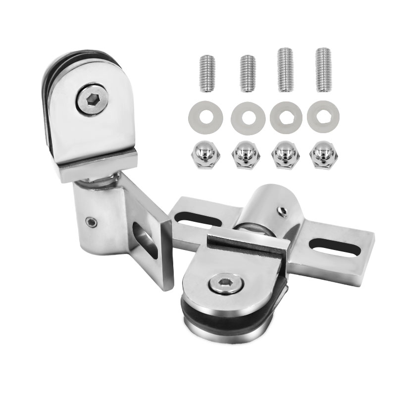 Glass Door Hinge - 욕실 유리문 클립/클램프/힌지, 회전 도어 샤프트,