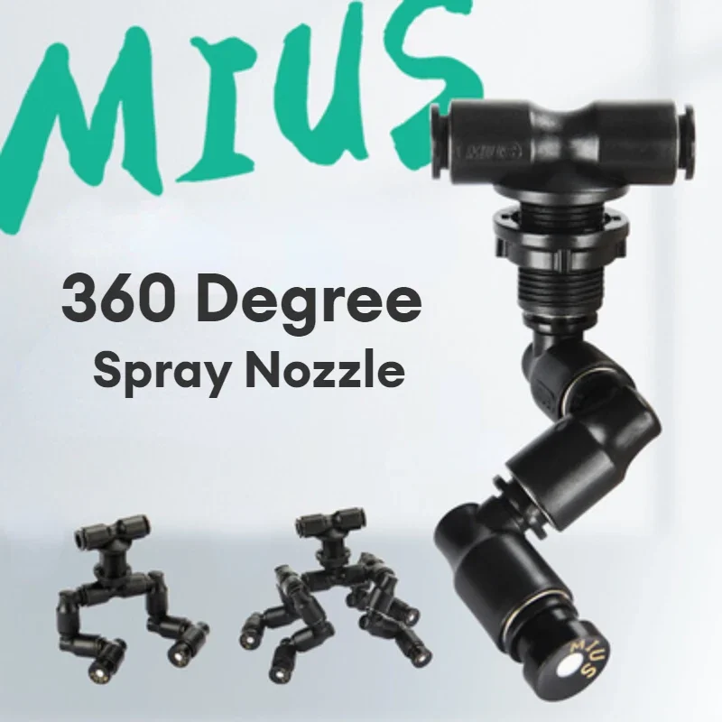 Misting Nozzle Reptile - 파충류 360도 회전 안개 안개 스프링클러