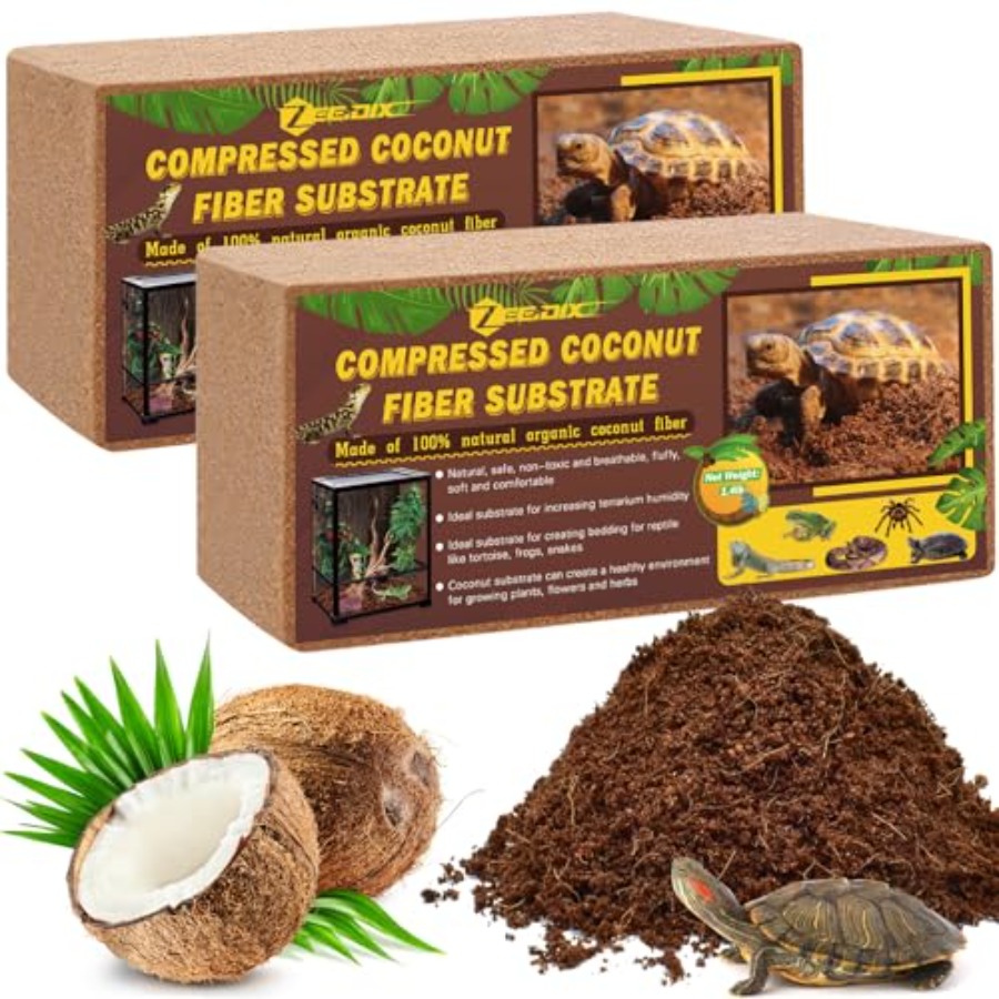 Substrate Coconut Fiber - 2팩 코코넛 섬유 배지, 100% 유기농