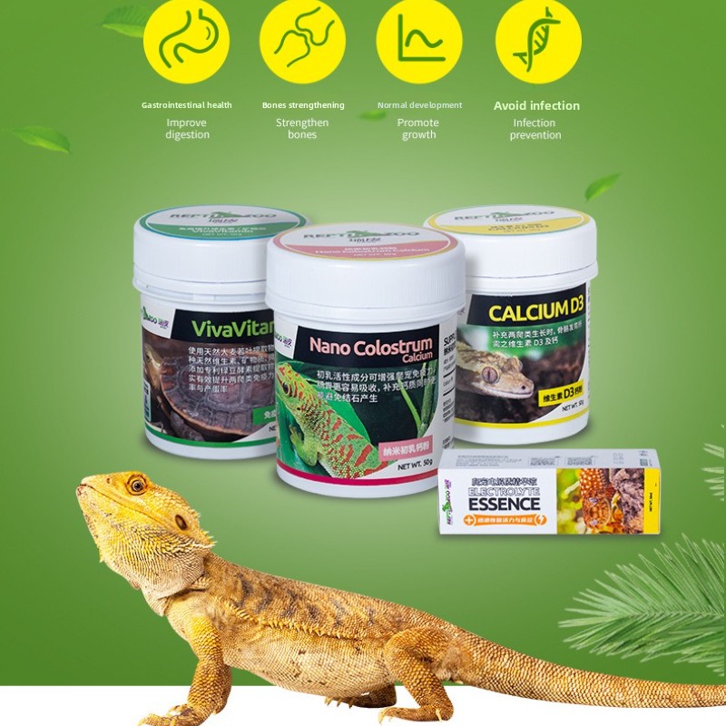 Vitamin D3 Reptile - Reptizoo 파충류 칼슘 파우더&D3-거북이, 수염이 있는