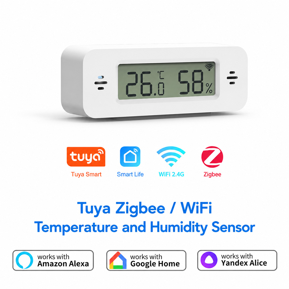 Digital Hygrometer Probe - Tuya Zigbee WiFi 미니 온도 및