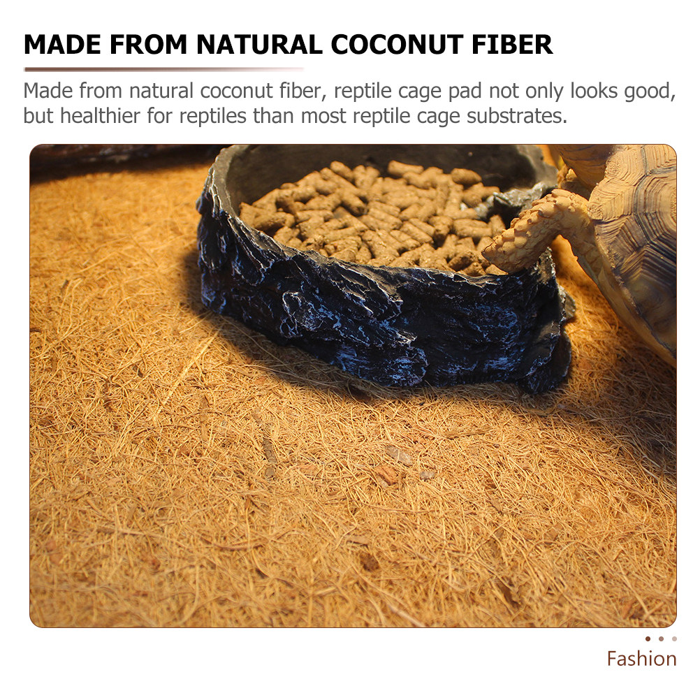 파충류용 코코넛 바닥재, 천연 섬유 테라리움 카펫 매트 - Substrate Coconut Fiber 리뷰 및 가격