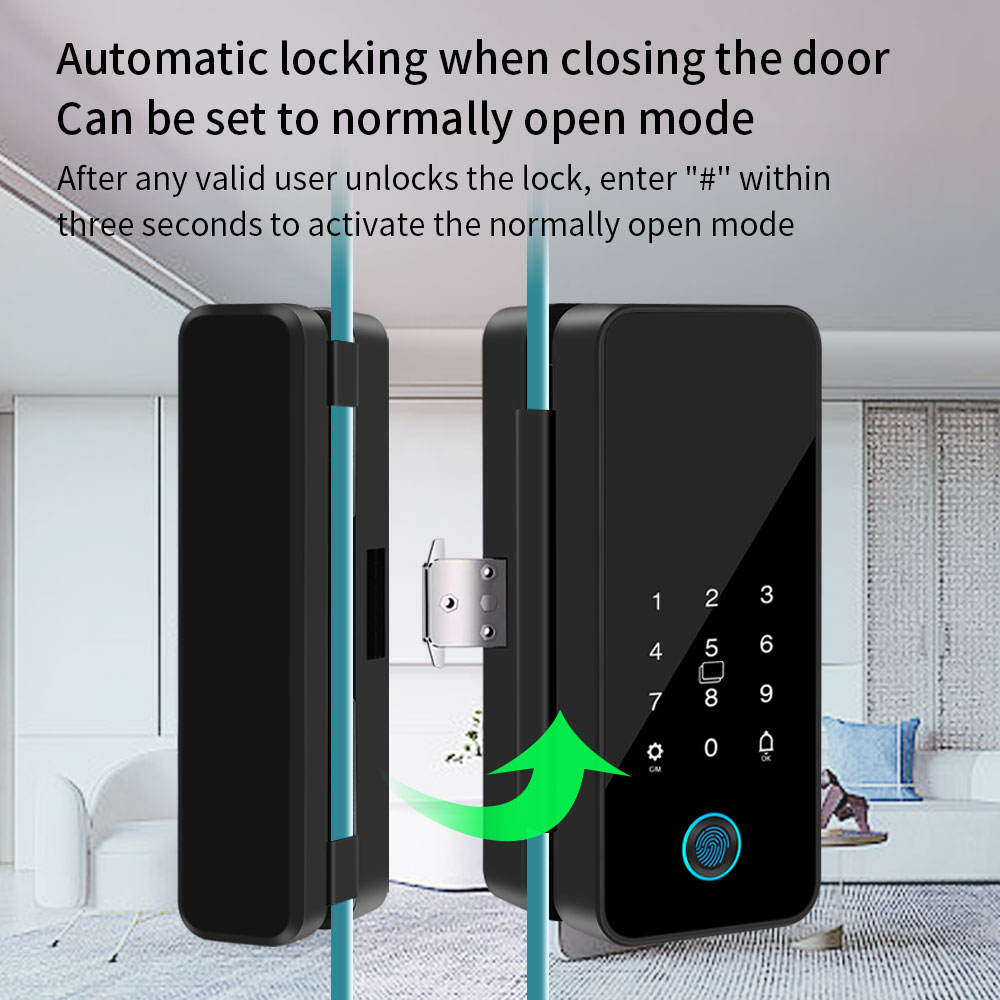 Tuya 스마트 라이프 블루투스 유리 도어 잠금 장치  - Glass Door Hinge 리뷰 및 가격