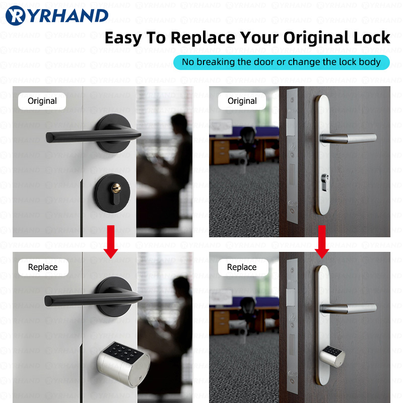 스마트 유로 원통형 도어락 ttlock 앱 키리스 보안 - Glass Door Hinge 리뷰 및 가격