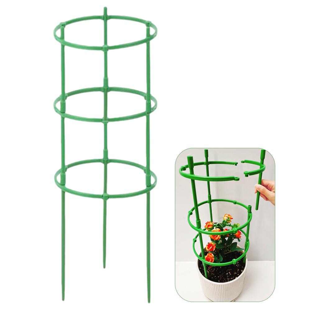 조절 가능한 녹색 체크무늬 정원용 덩굴 식물 지지 링  - Vine Climbing Plastic 리뷰 및 가격