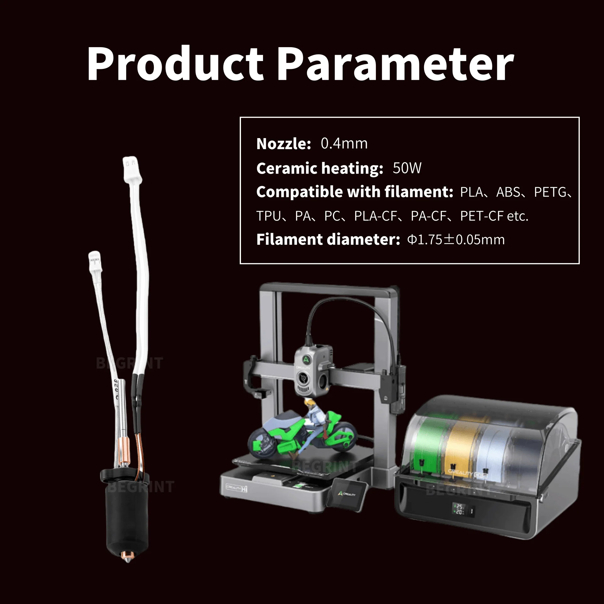 Creality Hi Hi Combo용 고온 세라믹 히 - Ceramic Heat Emitter 리뷰 및 가격