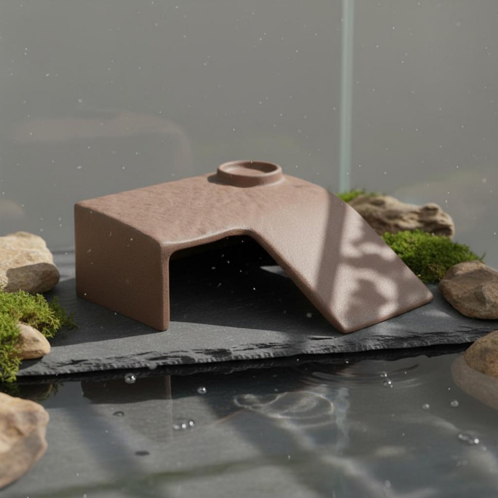 바스킹 케이브 플랫폼 양방향 사용 가능 세라믹 거북이  - Hide Cave Ceramic 리뷰 및 가격