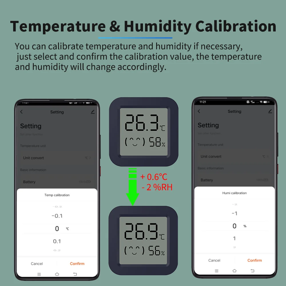 BT 온도 습도 센서 미니 LCD 화면 스마트 투야 앱 - Digital Hygrometer Probe 리뷰 및 가격